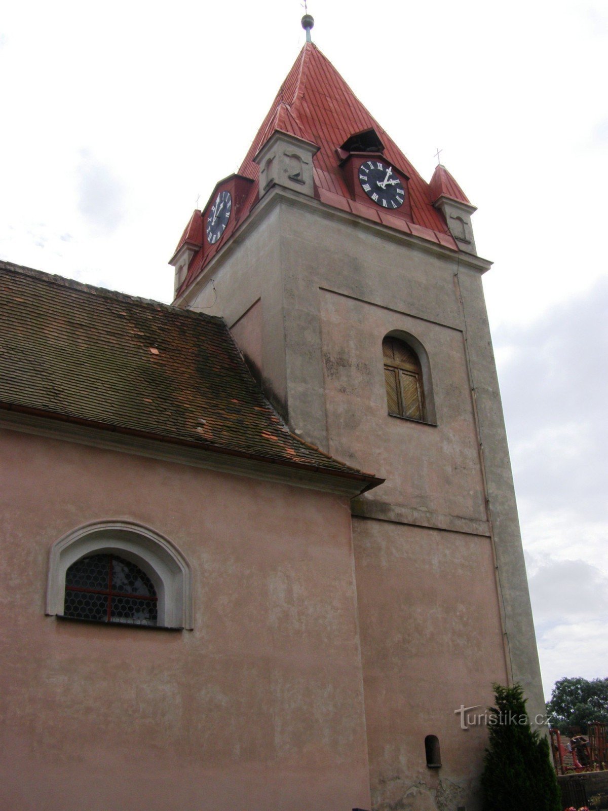 Žlunice - Szent István-templom. Péter és Pál