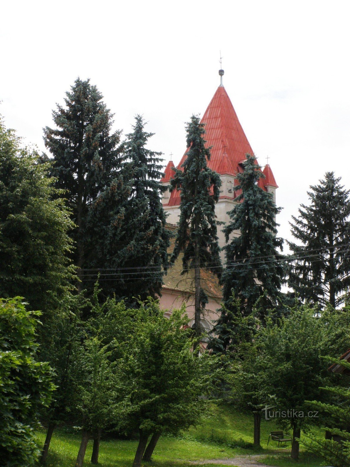 Žlunice - Szent István-templom. Péter és Pál