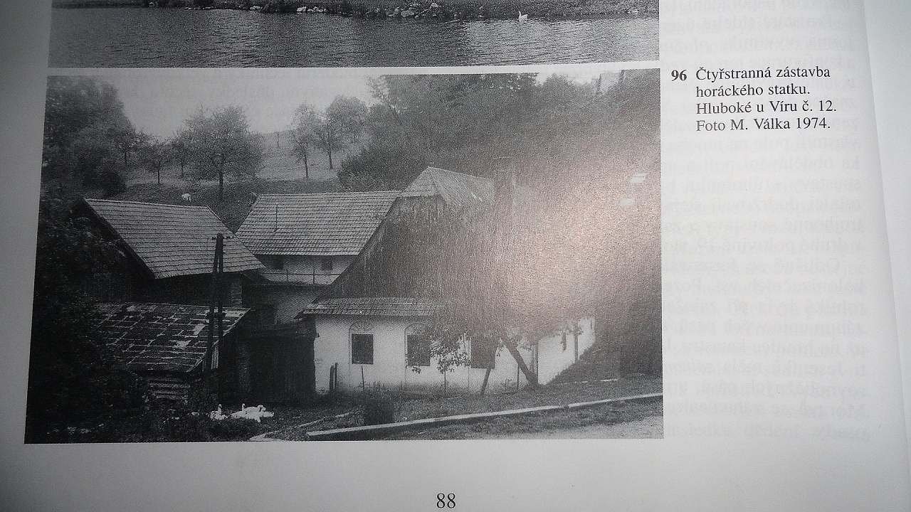 omtale af gården i publikationen Folk culture in Moravia