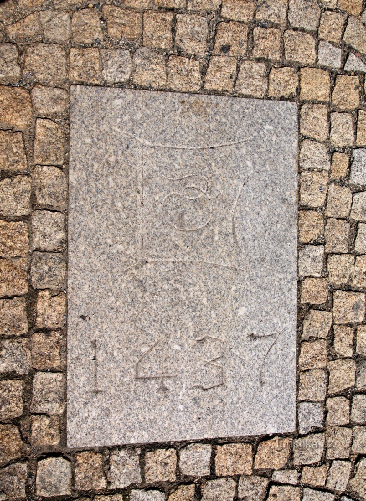 Znojmo - kamenná deska Zikmunda Lucemburského