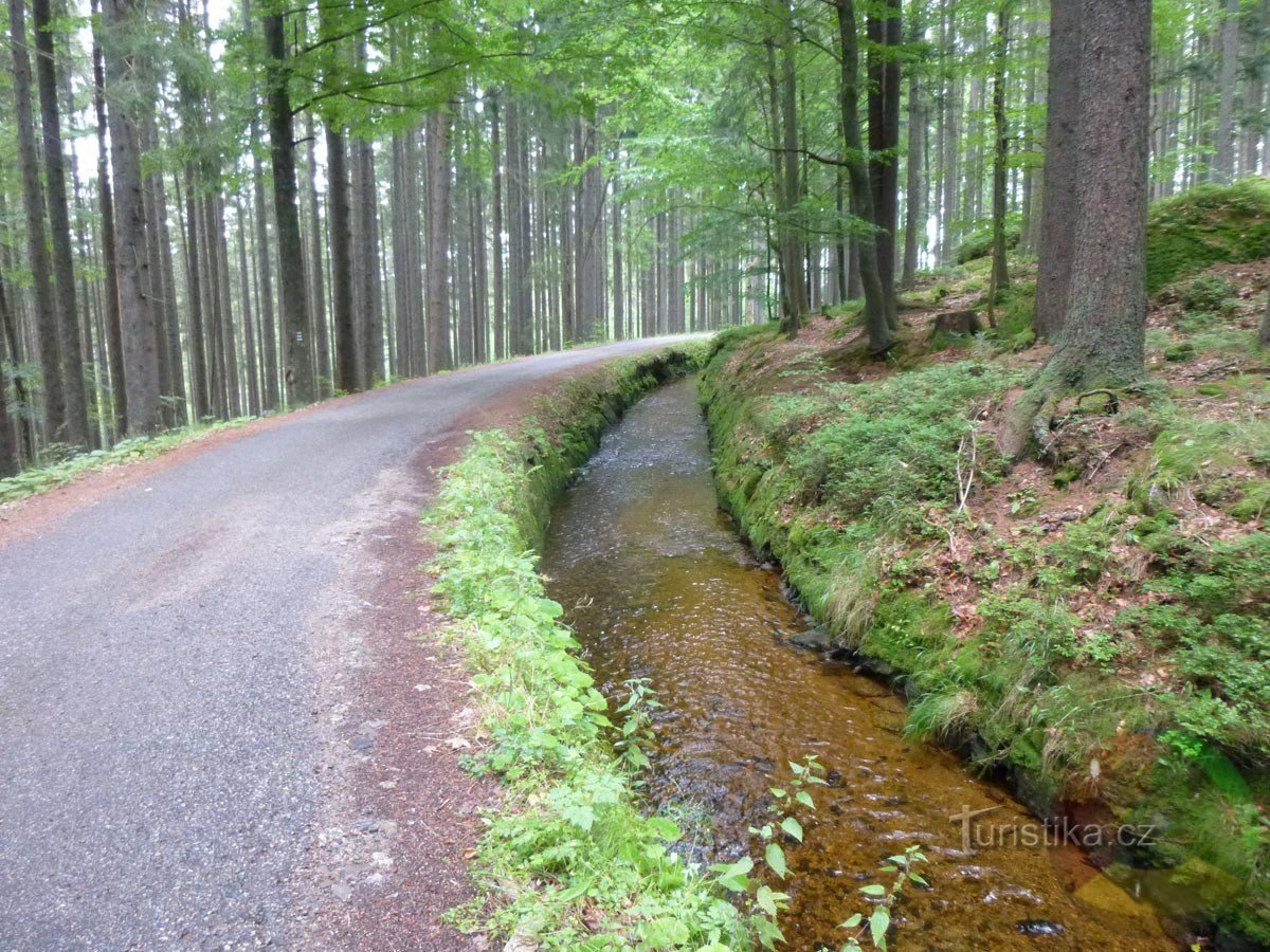 Sprva gremo ob kanalu Schwarzenberg.