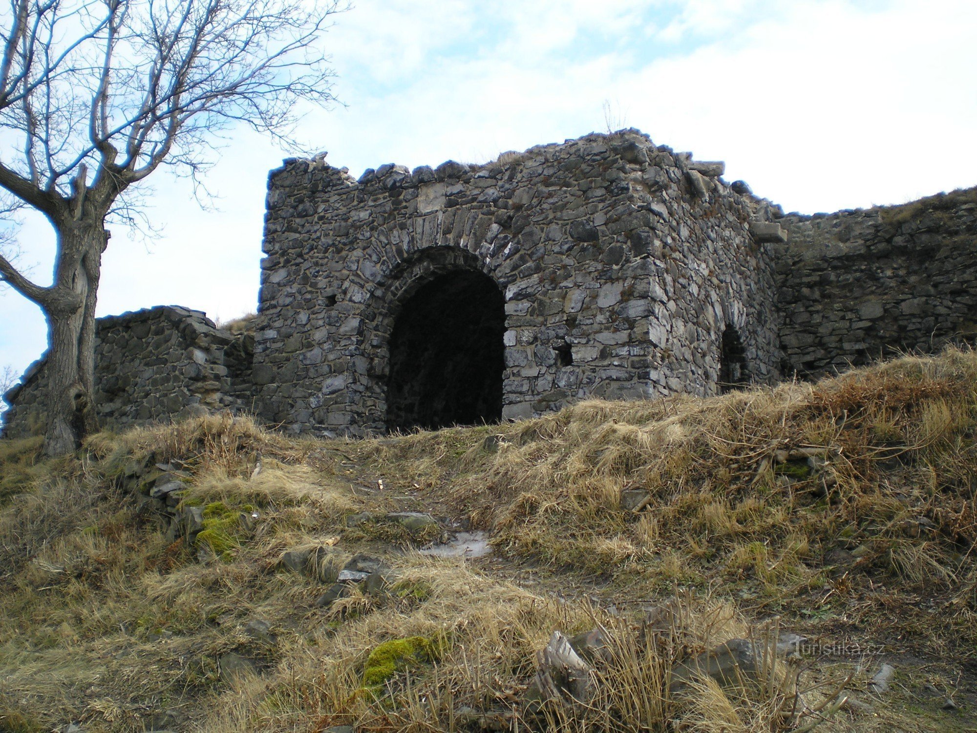 Las ruinas del castillo de Blansko