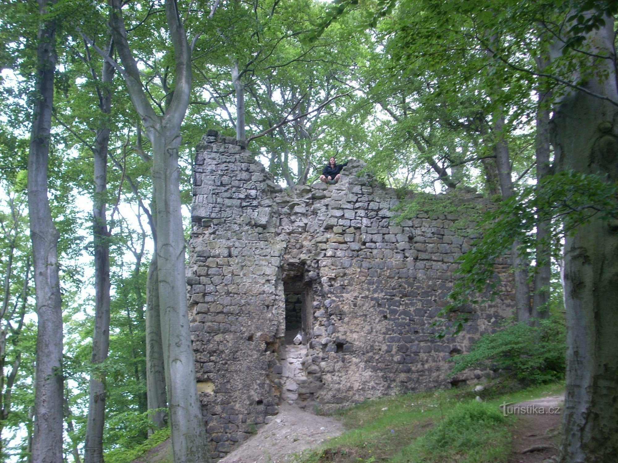 De ruïnes van het kasteel van Děvína