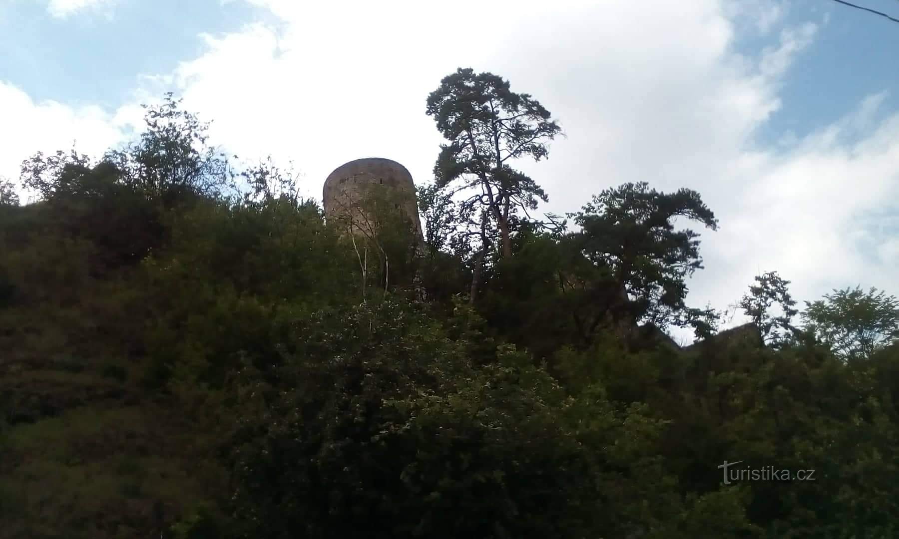 Ruinen der Burg Dobronice