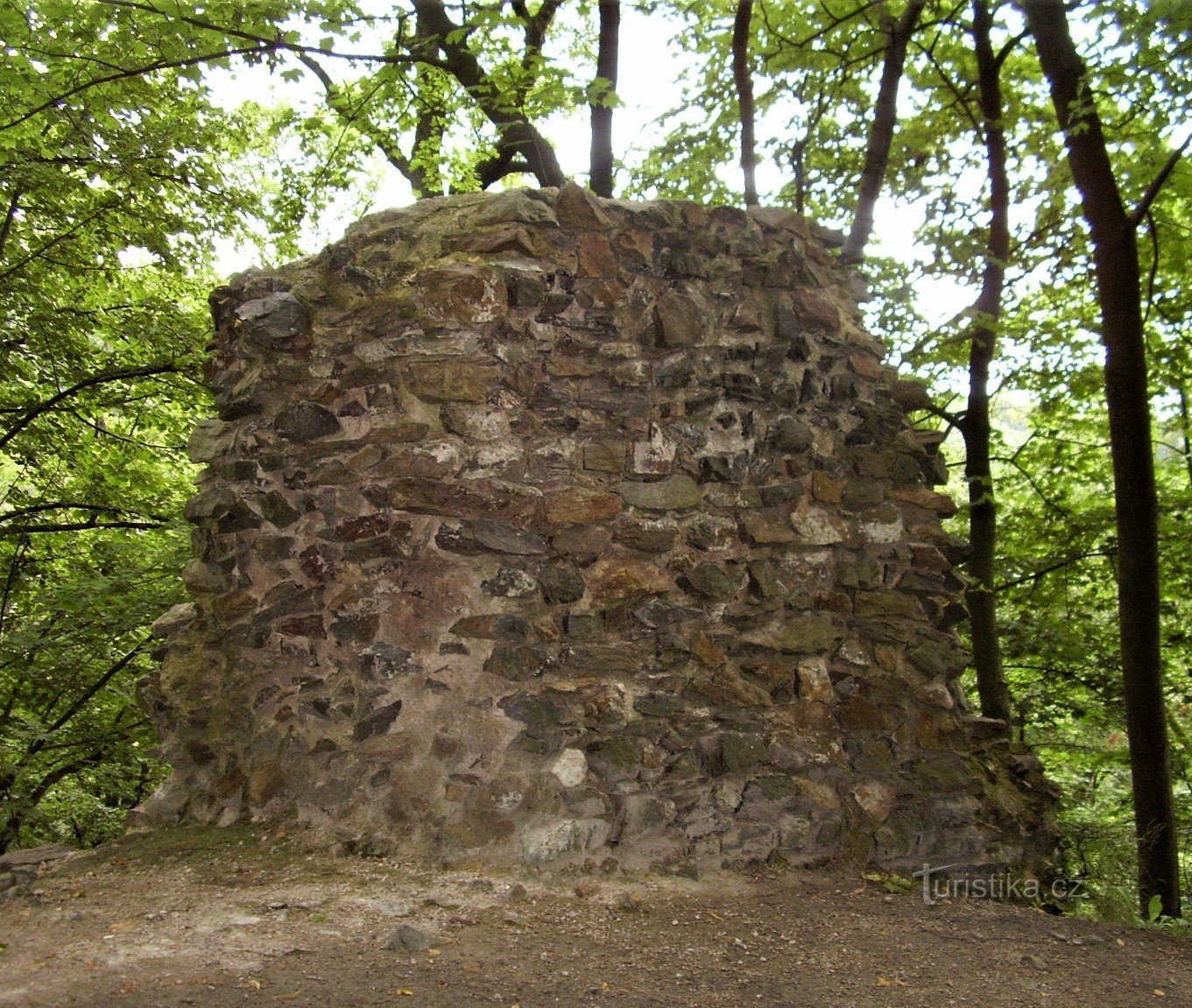 The ruins of Hamrštejn Castle