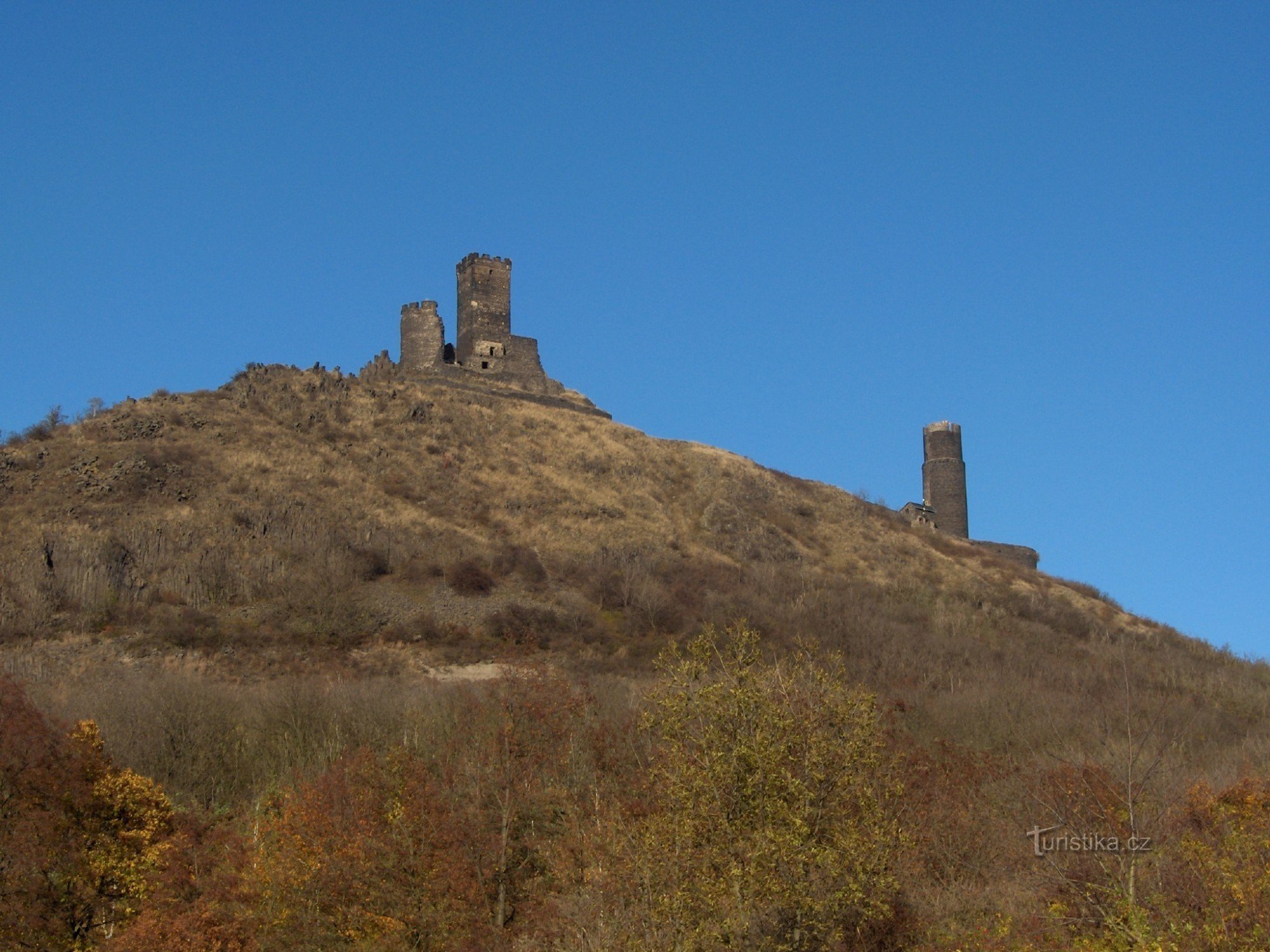 Hazmburk城堡的废墟