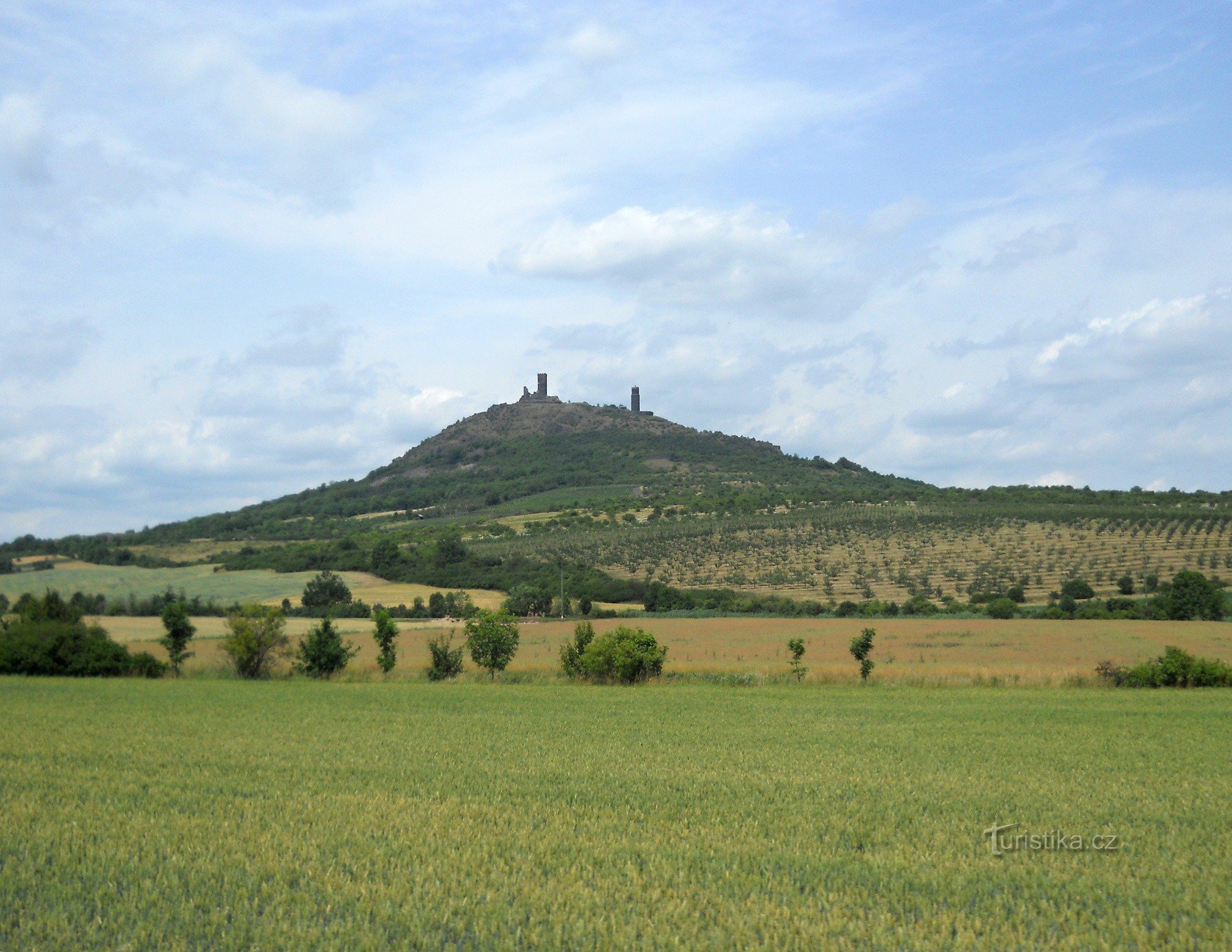 Die Ruinen der Burg Hazmburk