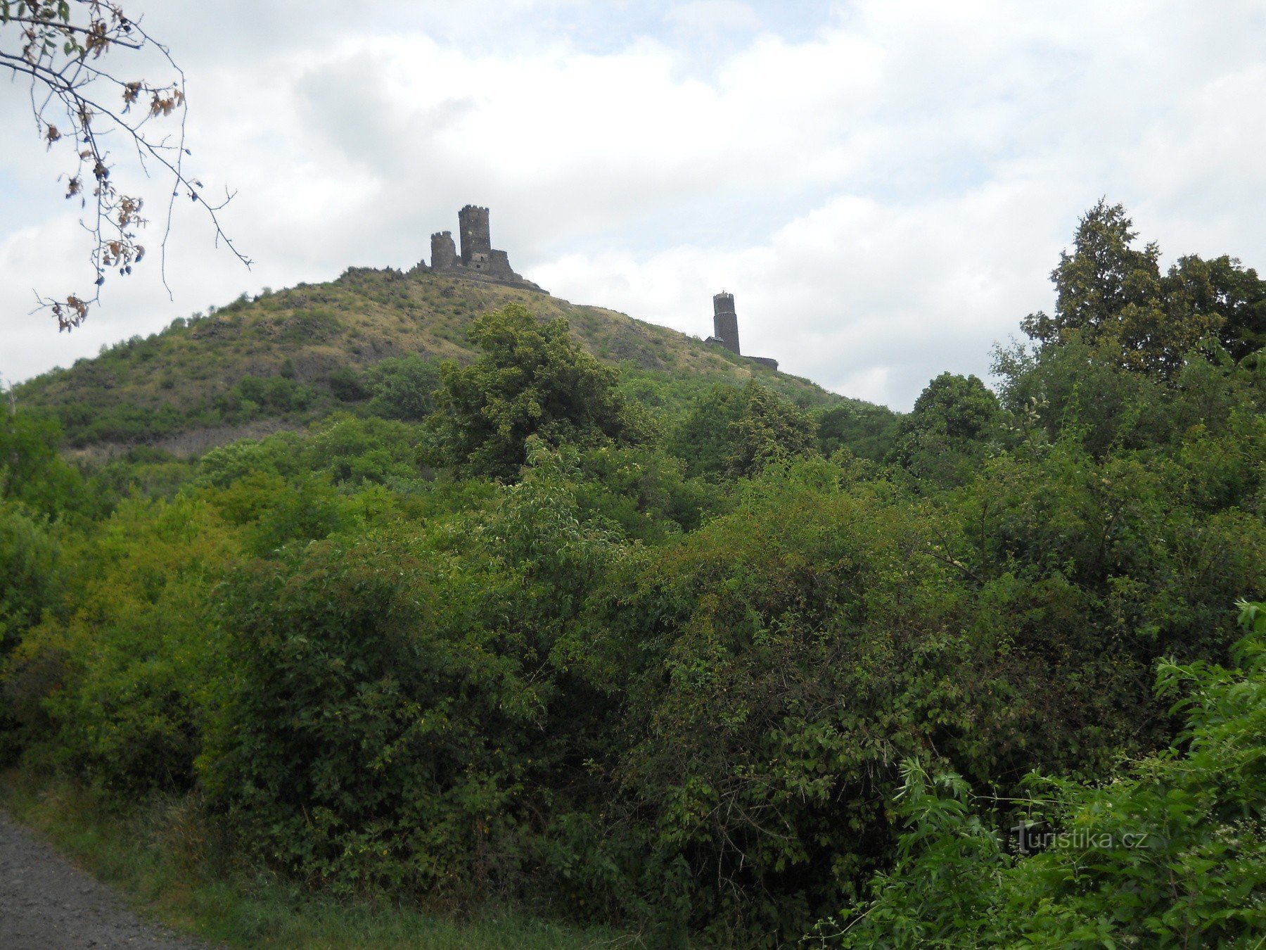 The ruins of Hazmburk Castle