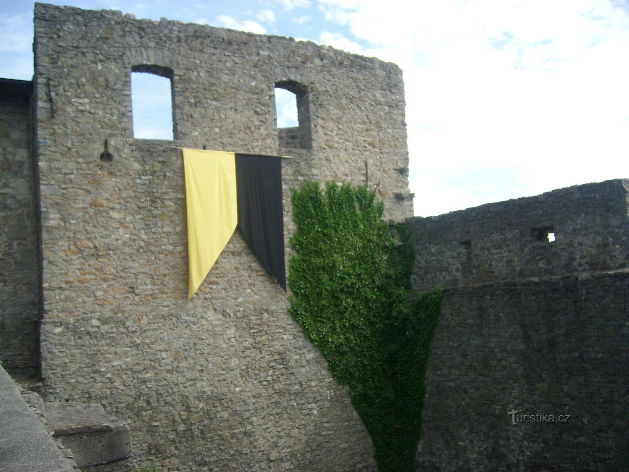 las ruinas del castillo de Hukvaldy