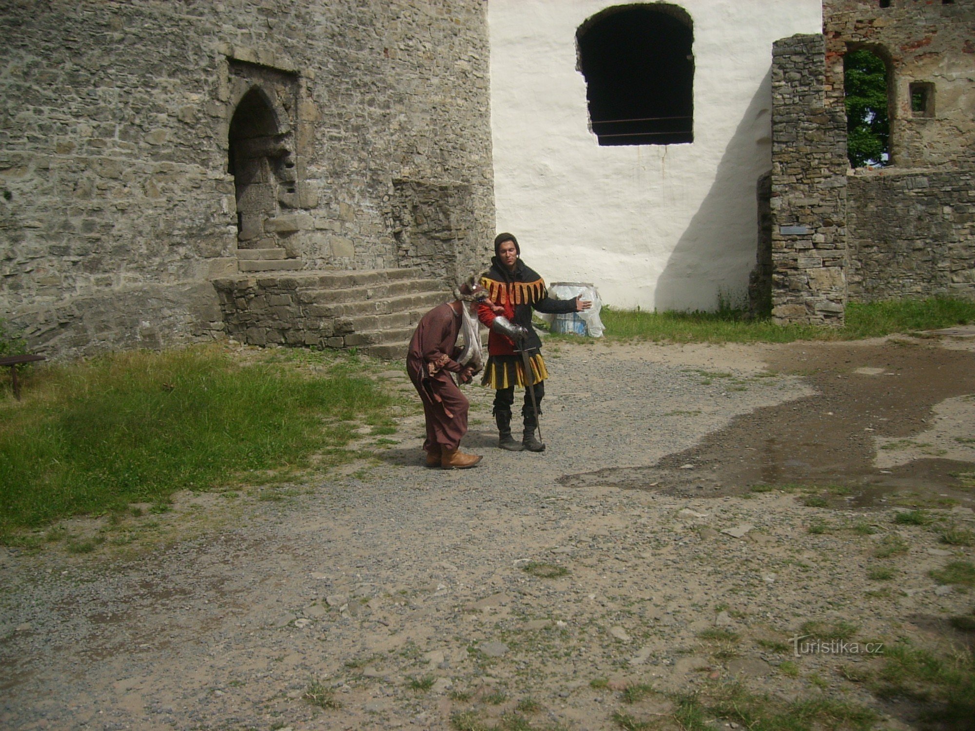 the ruins of Hukvaldy Castle