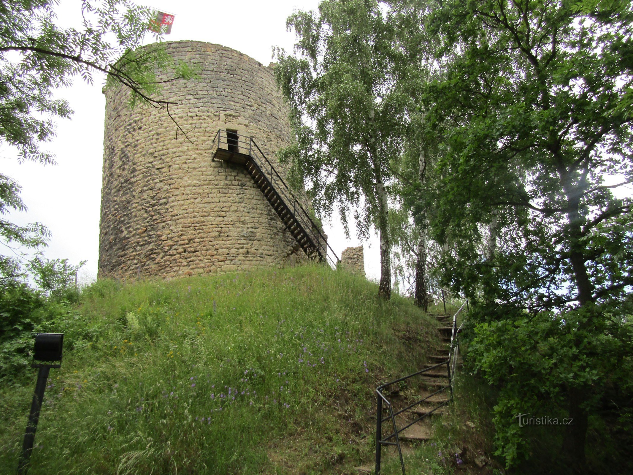 Le rovine del castello di Michalovice