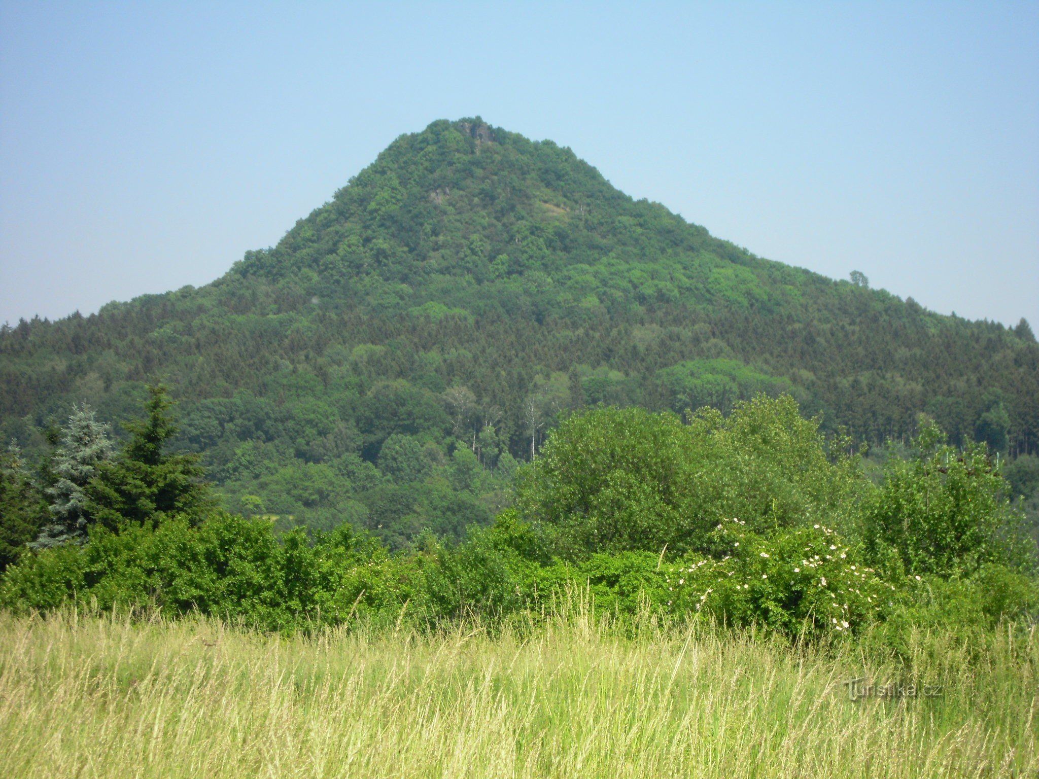 die Ruinen der Burg Ronov