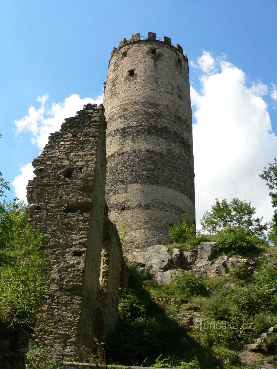 De ruïnes van het kasteel Šelmbrek