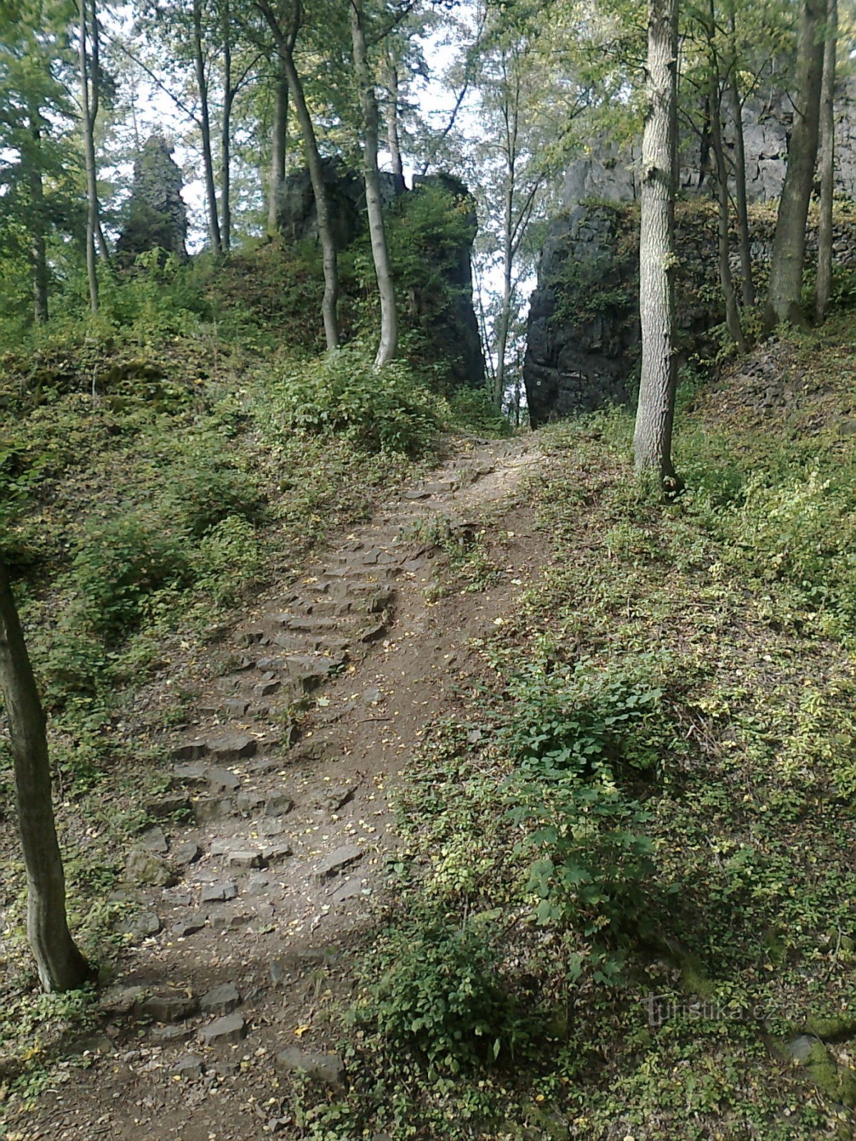 Ruines du château de Skála - Brasserie Letiny - Point de vue de Kamýcká skála