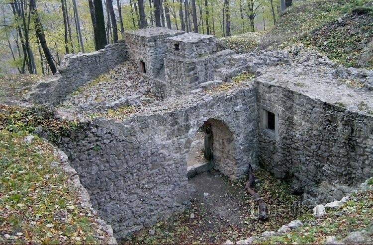 The ruins of Šostýn Castle