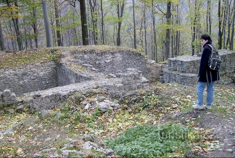 The ruins of Šostýn Castle