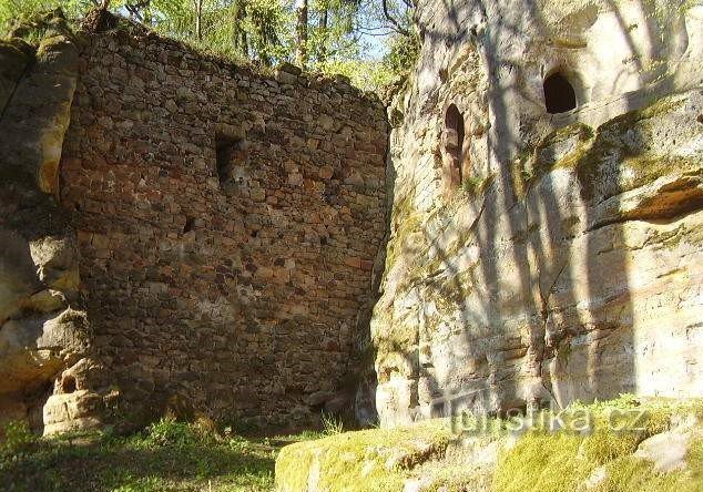 Svojkov 城堡的废墟