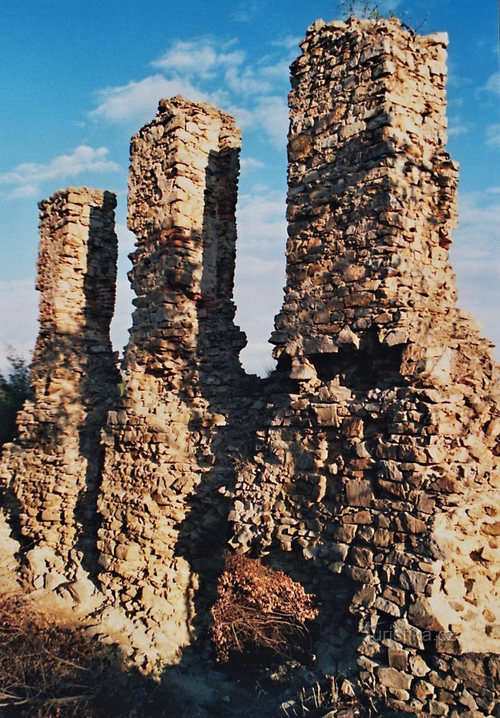 ruinas del castillo de Templštejn