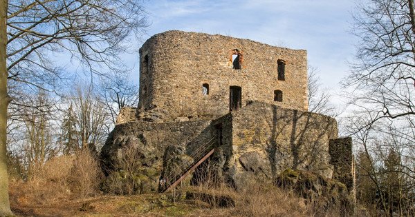 Las ruinas del castillo de Vlčtejn