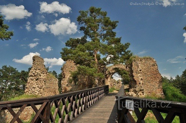 Vrškamýk 城堡的废墟