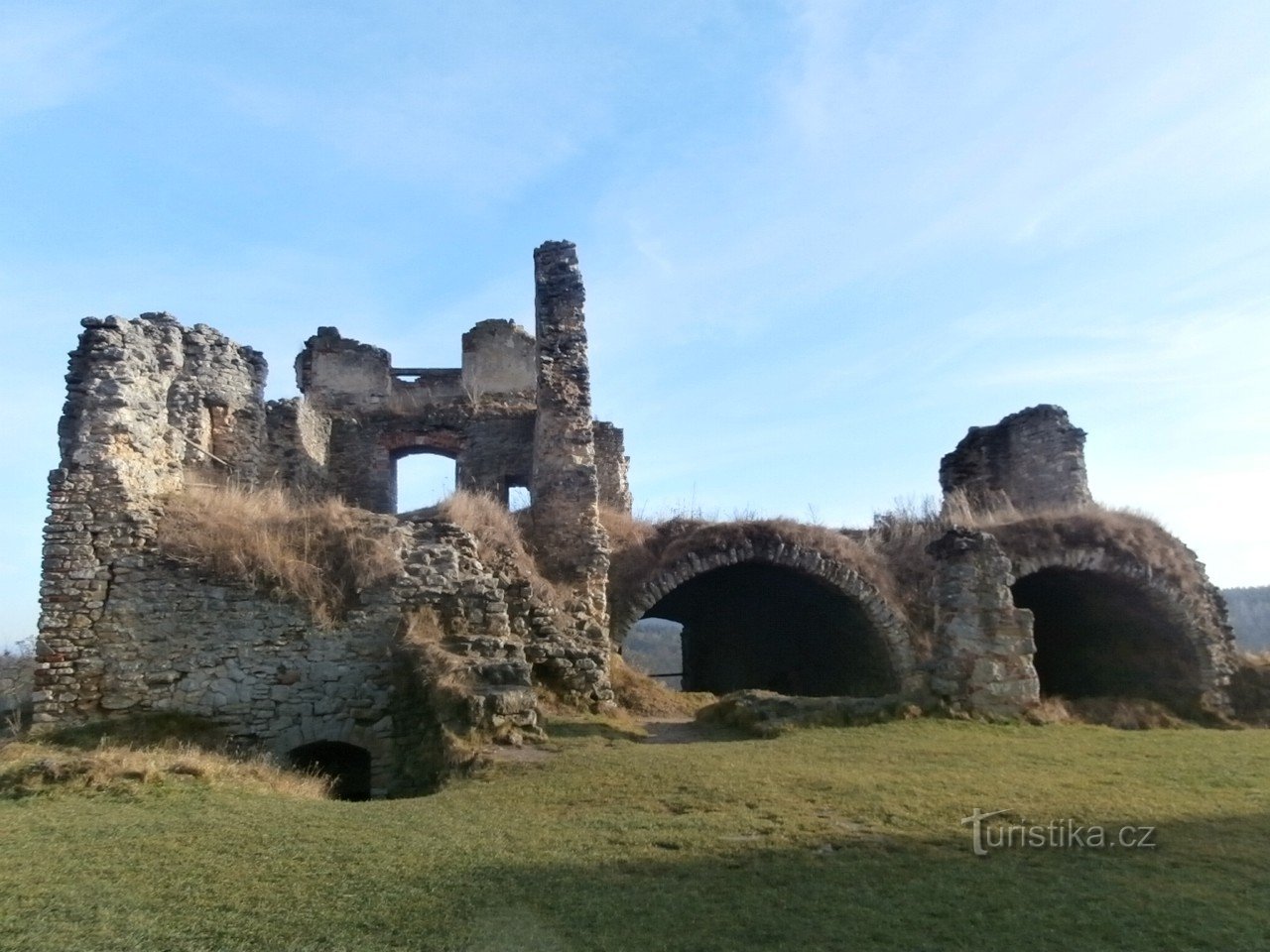 τα ερείπια του κάστρου Zvířetice