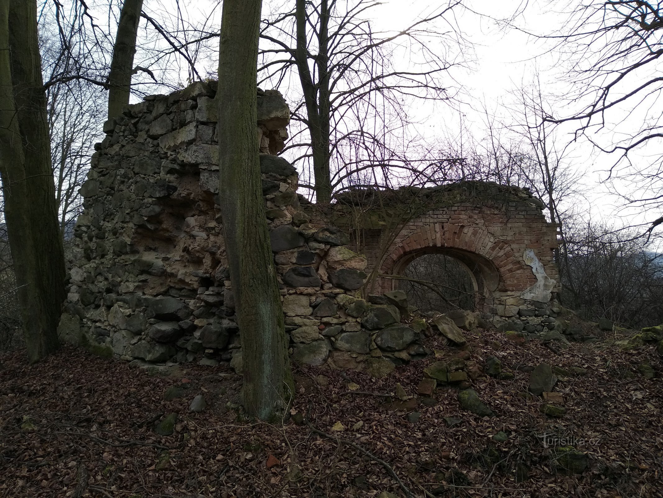 de ruïnes van de kapel van St. Blaas
