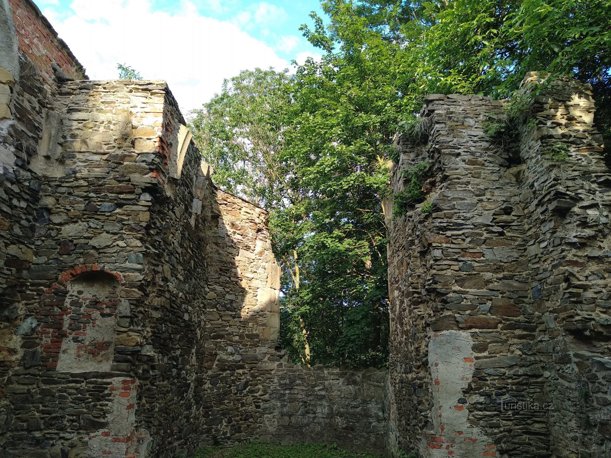 die Ruine der Kapelle St. Märkte