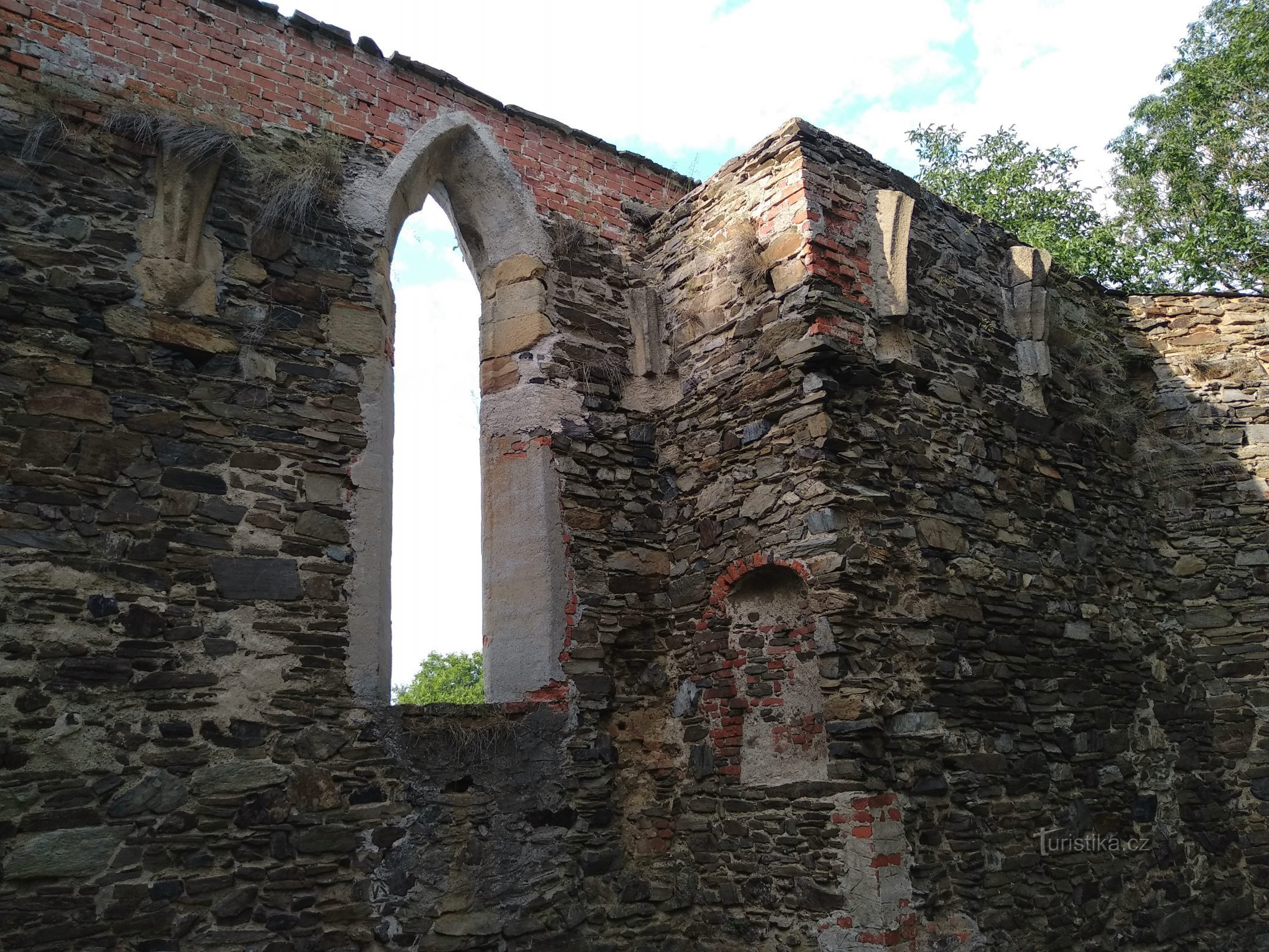 die Ruine der Kapelle St. Märkte