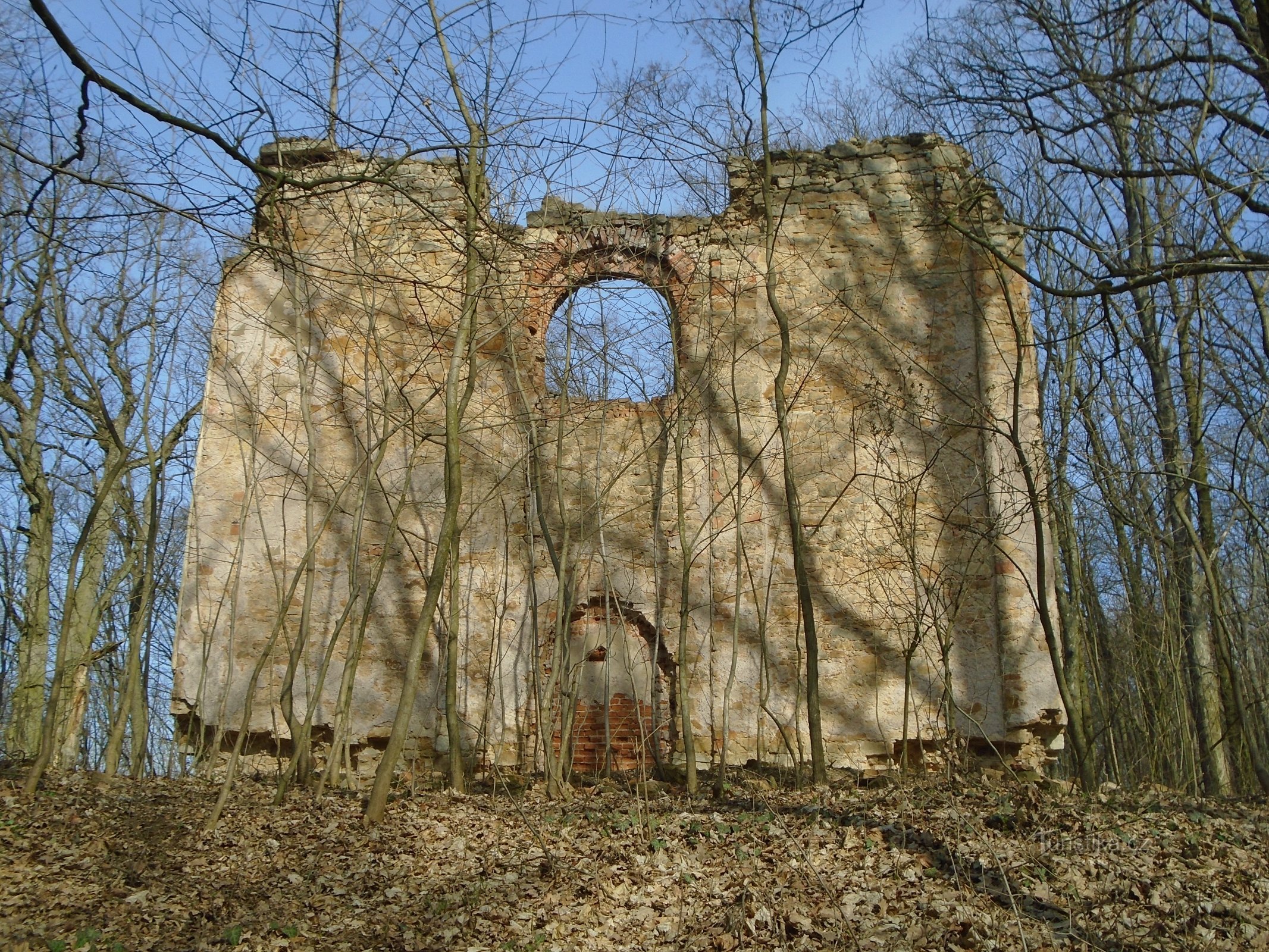 圣教堂的废墟。 Vavřinec (Cerekvice nad Bystřicí)