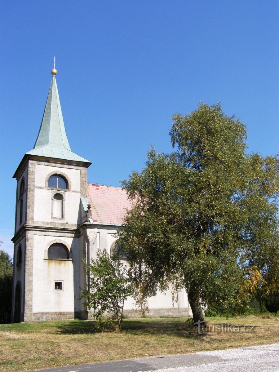 Zvičina - kyrkan St. Jan Nepomucký