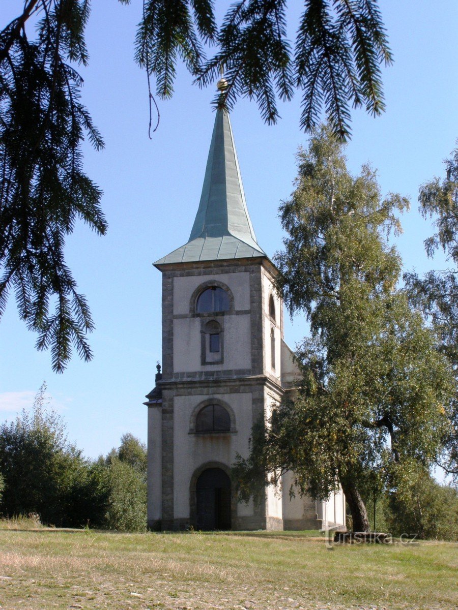 Zvičina - kyrkan St. Jan Nepomucký