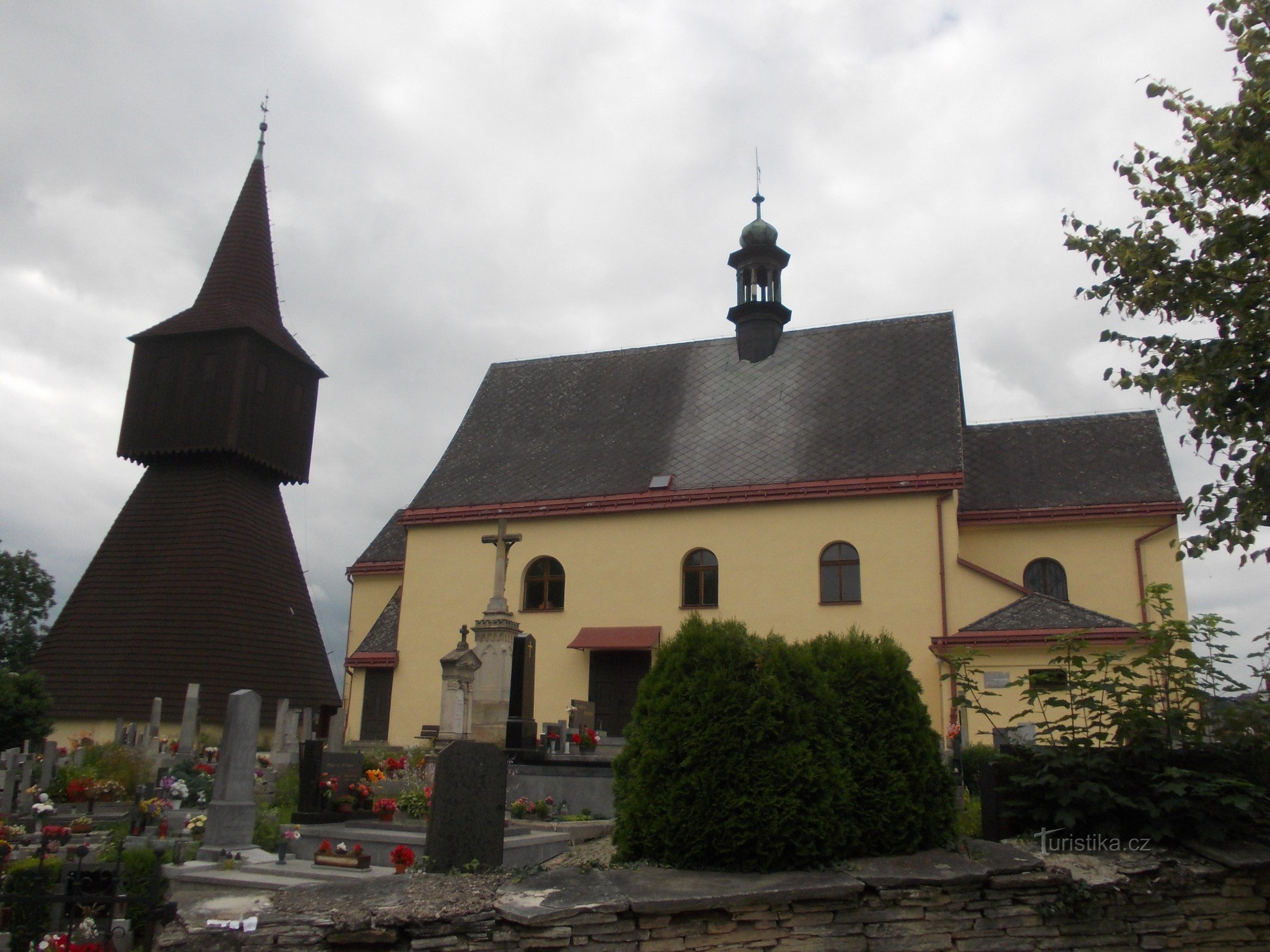 bell tower and church