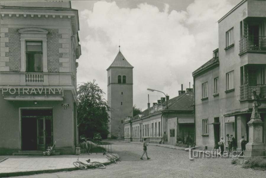 Clocher de Dřevohostice, photo disponible sur www.drevohostice.cz