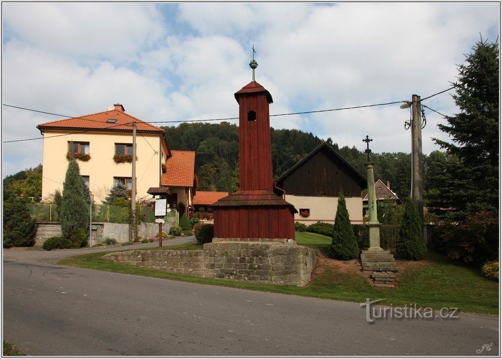 Bell tower in Žampach