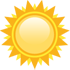 Slunečno. Teploty 9/21 °C.