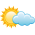 Polojasno, odpoledne a večer méně oblačnosti. Teploty 12/23 °C. Vítr z JV.